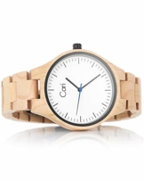 Cari Damen & Herren Holzuhr 40mm mit Schweizer Uhrwerk - Holz-Armbanduhr Marseille-011 - 1