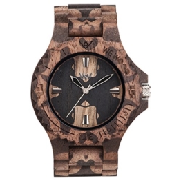 WEWOOD Herren Analog Quarz Smart Watch Armbanduhr mit Holz Armband WW40001 - 1