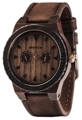 Wewood Herren Analog Quarz Smart Watch Armbanduhr mit Leder Armband WW37005 - 1