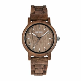 ZARTHOLZ Herren Damen Unisex Holzuhr Holz-Armbanduhr Klassik - 1