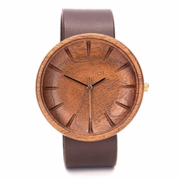 Holzuhr Männer Argus Von Ovi Watch, Minimalistisches Design, Nachhaltige Produkte, Armbanduhr Herren - 1