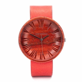 Ovi Watch - Rot Uhren Damen - Uhr aus Nachhaltigem Holz - 1