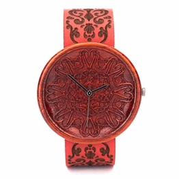 Rot Holzuhr Amare Von Ovi Watch | Damenuhr | Uhr aus nachhaltigem Holz - 1
