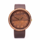 Walnuss Holzuhr Cursus Von Ovi Watch, Herrenuhr, Handgemacht, Geschenk für Männer - 1